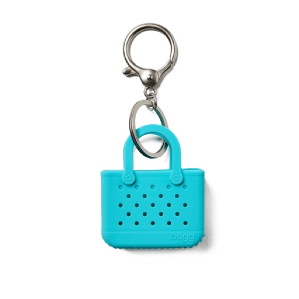 NWT BOGG BAG TIFFANY BLUE TINY TOTE KEY CHAIN